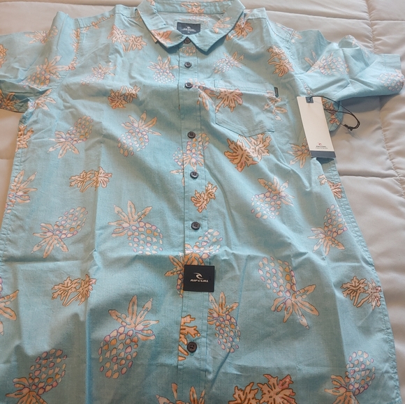 Rip curl Button down Shirt polo shirts boys NEW - Picture 7 of 15
